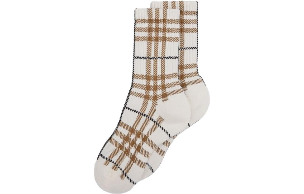 Женские носки Burberry, цвет 1 double (brown)