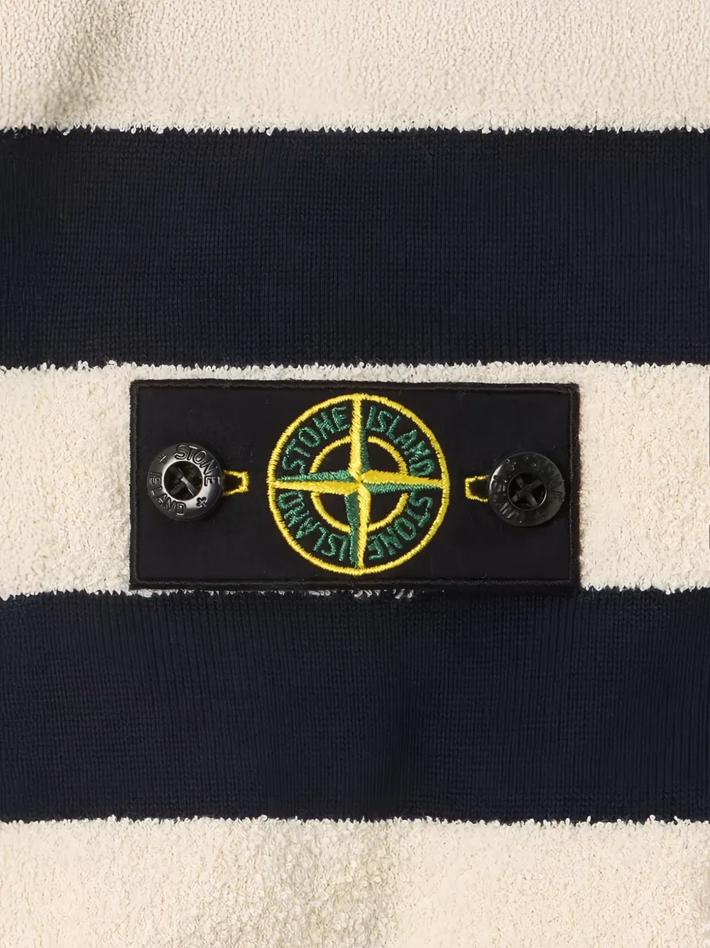 Джемпер с полосатой нашивкой Stone Island Junior, белый — фото 4