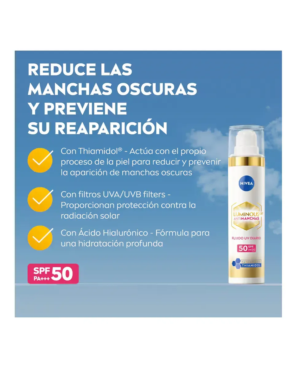 Крем для лица SPF50 NIVEA Дневной Cellular Luminous 630 против пятен — фото 3