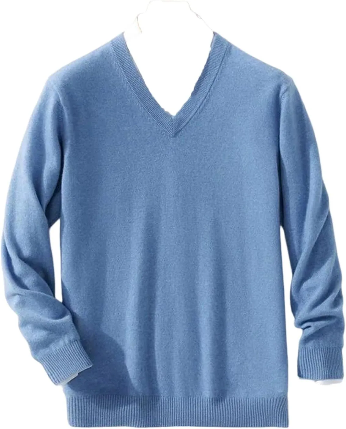 

Мужской свитер с V-образным вырезом из шерстяной смеси