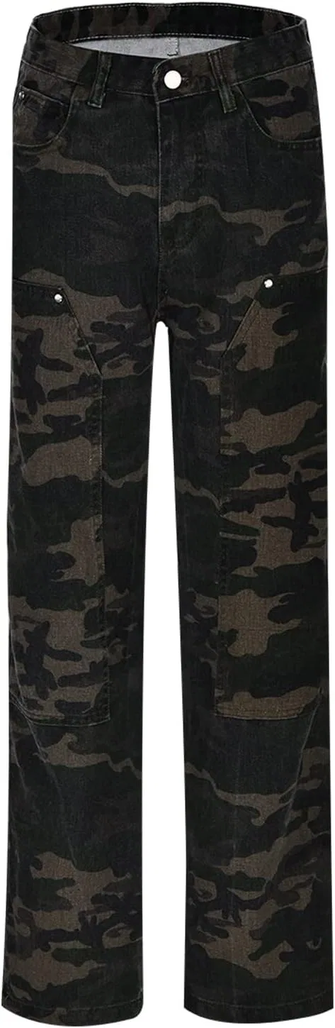 Джинсы свободные с принтом, Camouflage — фото 3