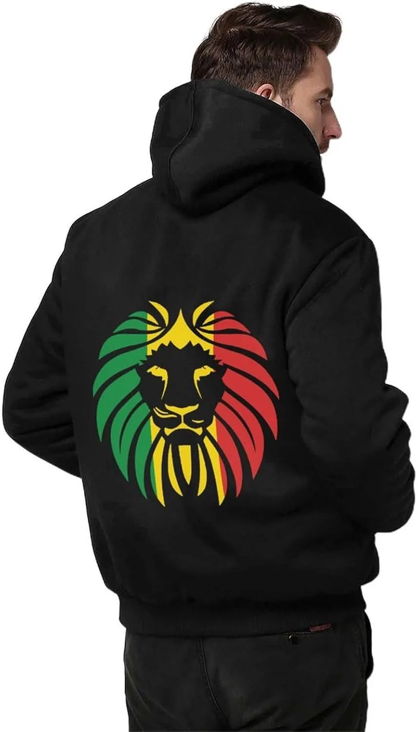 Худи мужское на молнии, флисовое, бренд Resta, цвет Black-style — фото 2