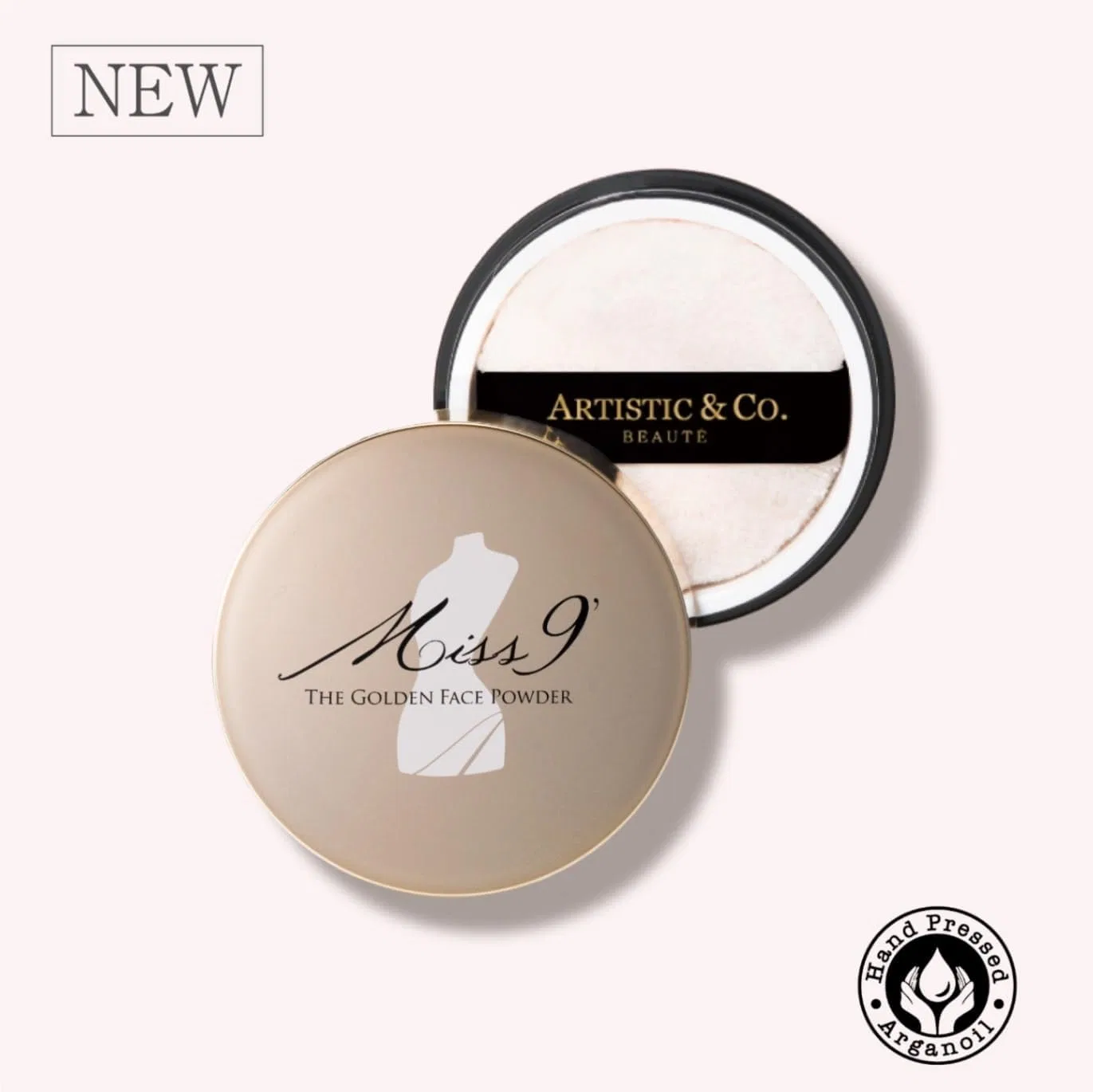 Пудра для лица Golden Face Powder Miss 9, 4 г, бежевый — фото 4