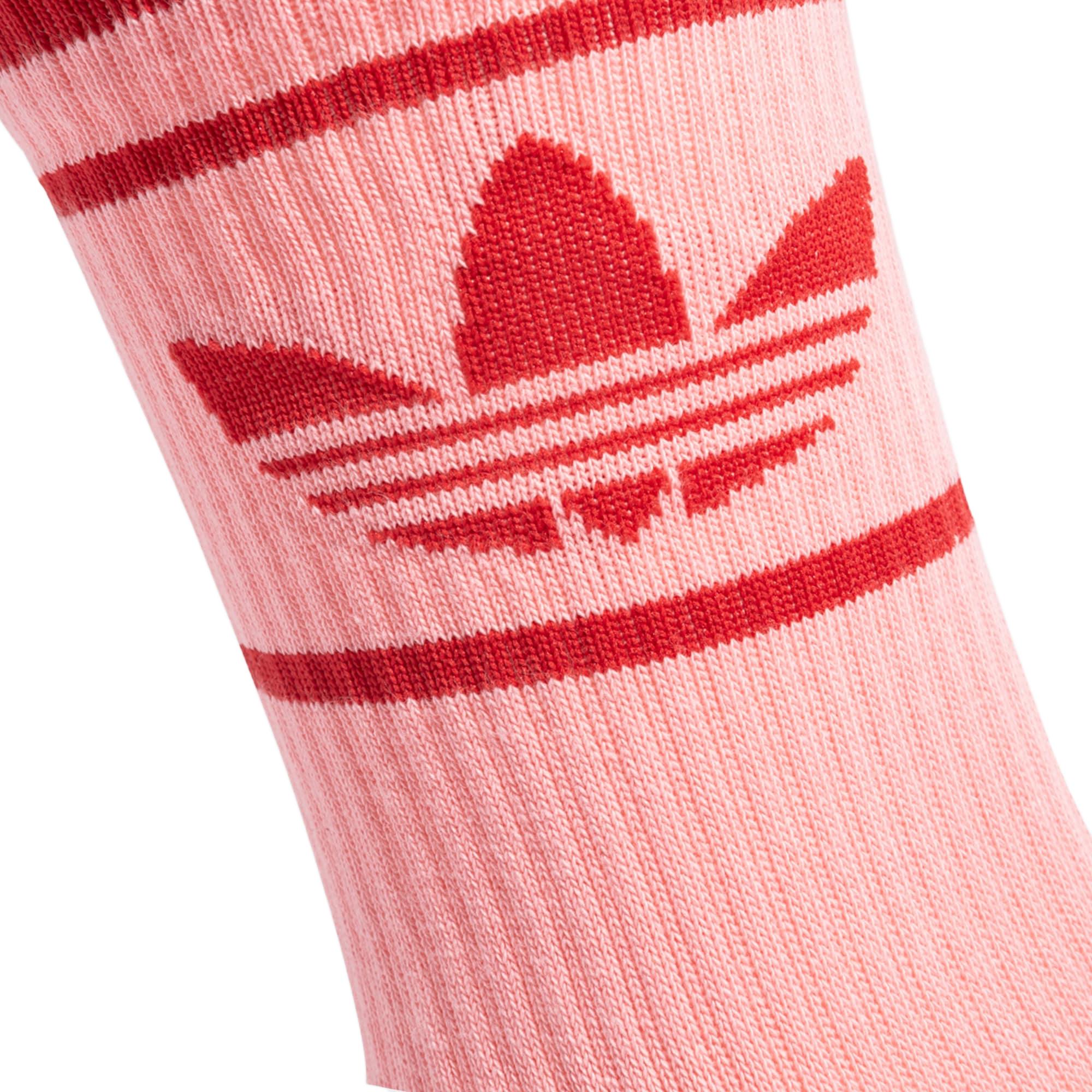 ADICOLOR 70S Носки 2 пары Средние Носки Унисекс 2 шт Adidas Originals, 2 шт (Нежно-голубой+Ультра неоновый розовый) — фото 3