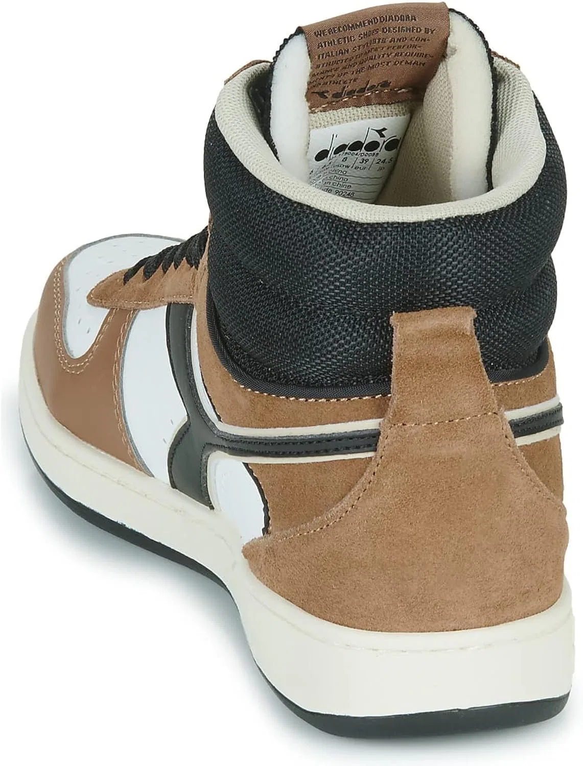 Мужские кроссовки Diadora Magic Basket Mid Earth 179004 d0098, White Brown — фото 3