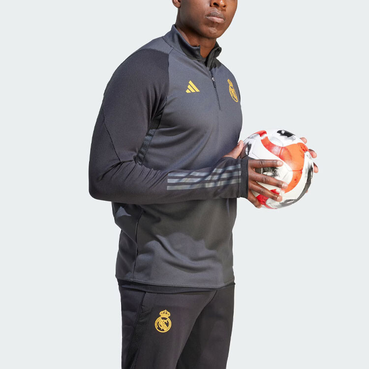Толстовка Real Madrid мужская черная Adidas, черный — фото 4