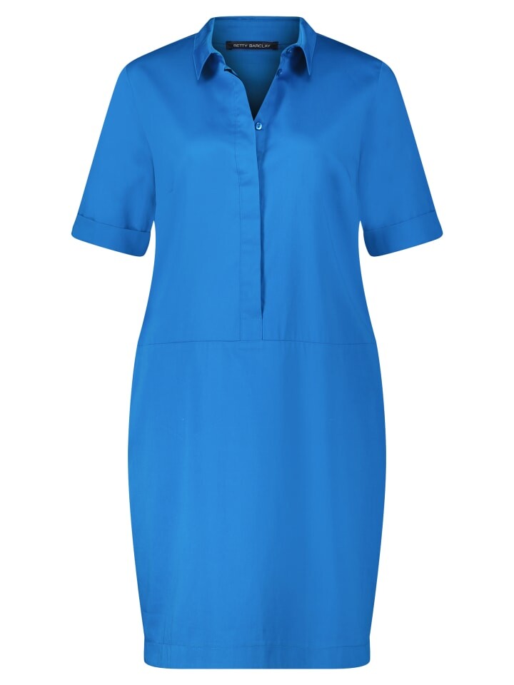 

Короткое платье Betty Barclay Hemdblusenkleid mit Knopfleiste, цвет mittelblau