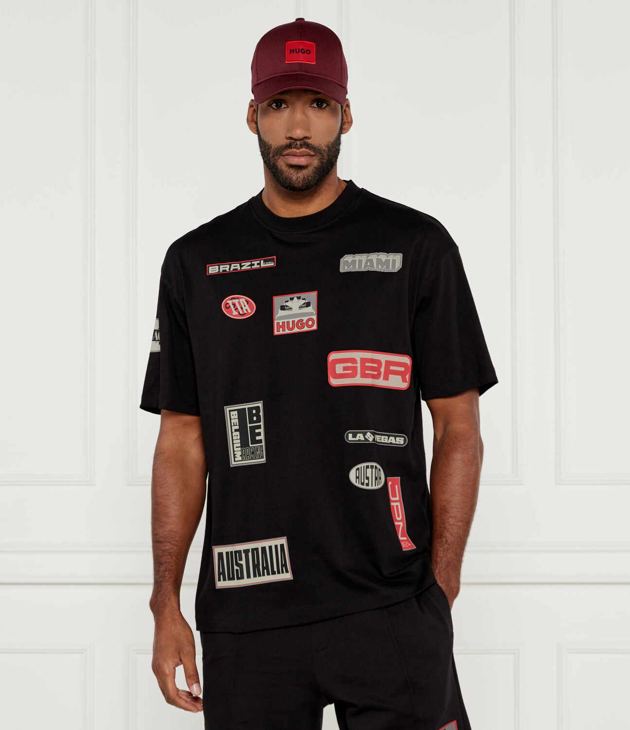 

Футболка HUGO Druve_ x Racing Bulls Regular Fit, черный