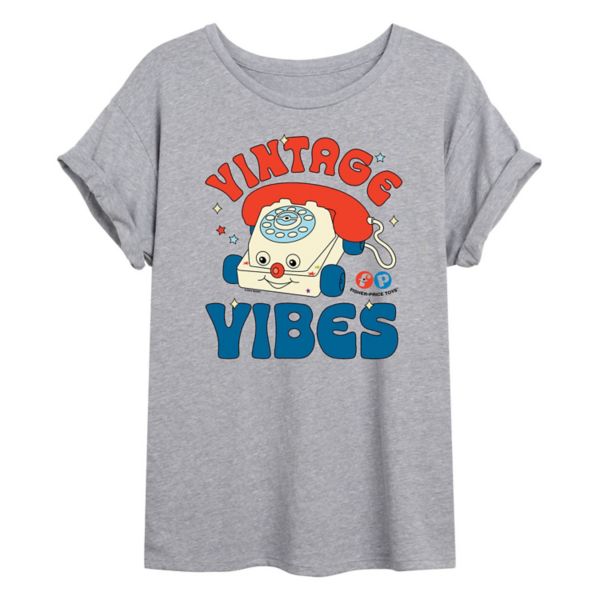 

Футболка Fisher Price Vintage Vibes большого размера для юниоров Fisher-Price, серый