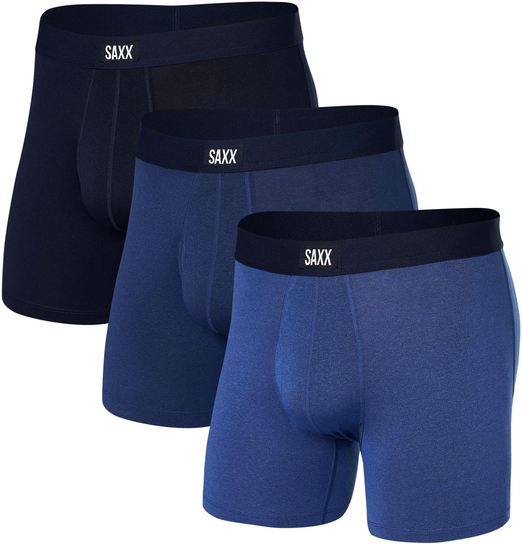 

Набор из 3 трусов-боксеров Daytripper для полетов SAXX UNDERWEAR, цвет Sport Blue Heather/Blueberry/Maritime