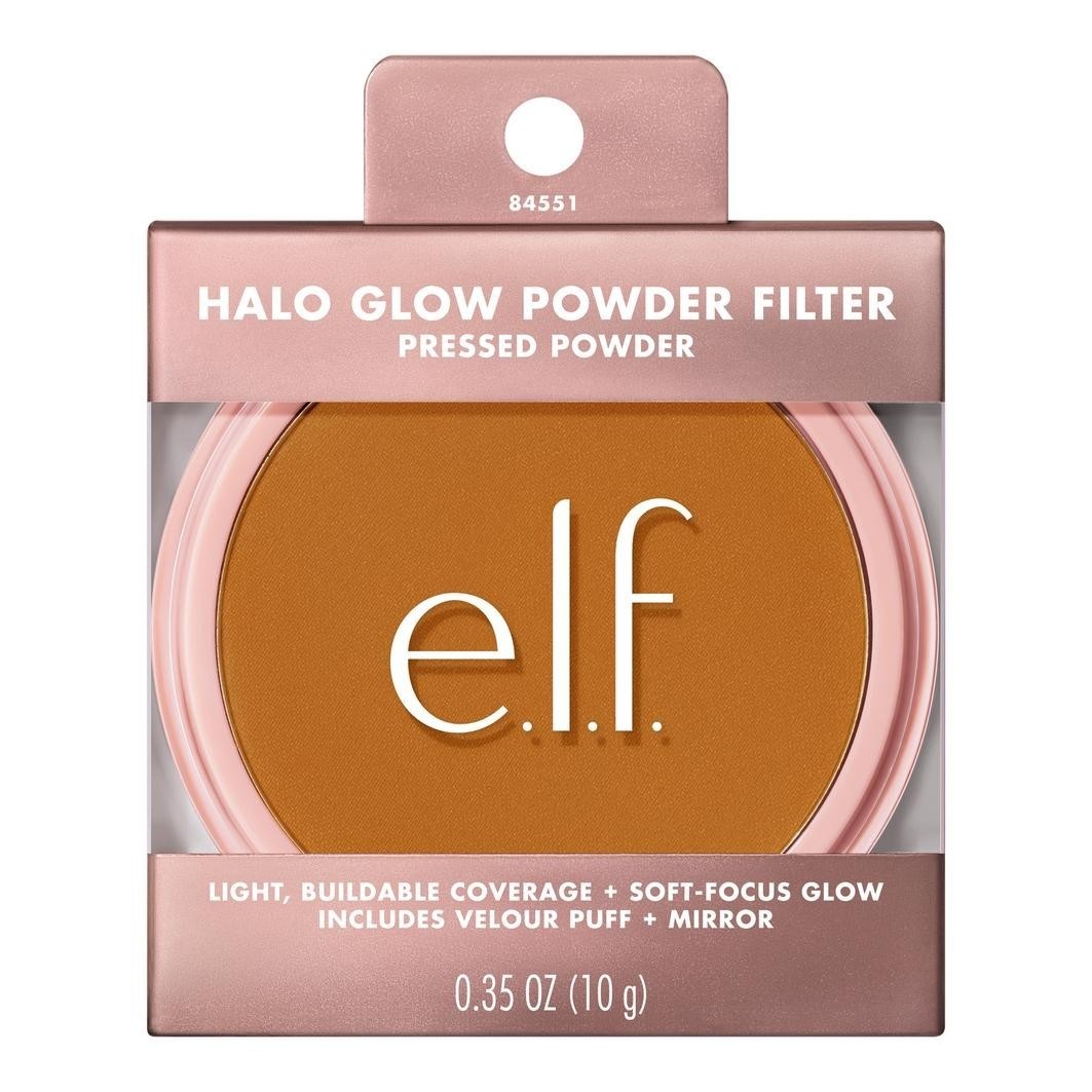Пудра для лица halo glow powder filter Elf Cosmetics, deep warm, вес 10 гр. — фото 4