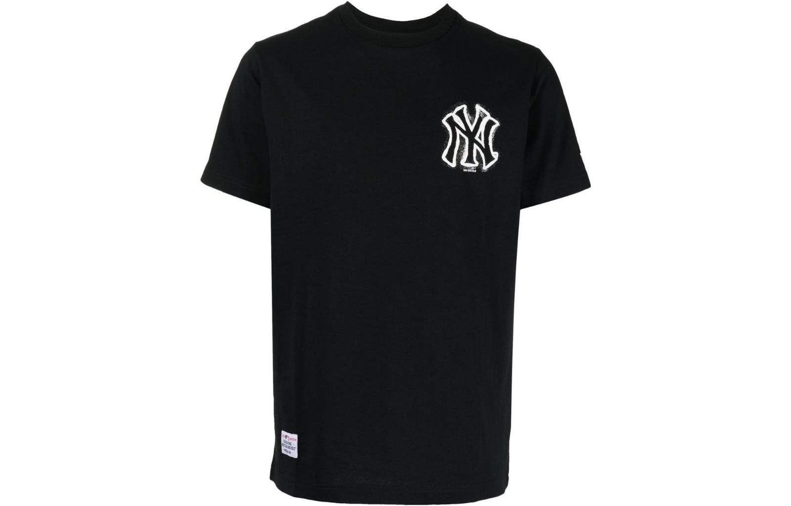 

New Era Футболка унисекс черная, Черный, New Era Футболка унисекс черная