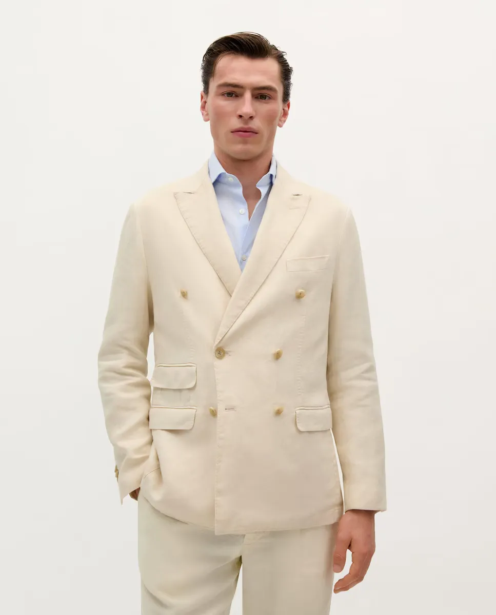 

Мужской двубортный льняной пиджак Scalpers, натуральный