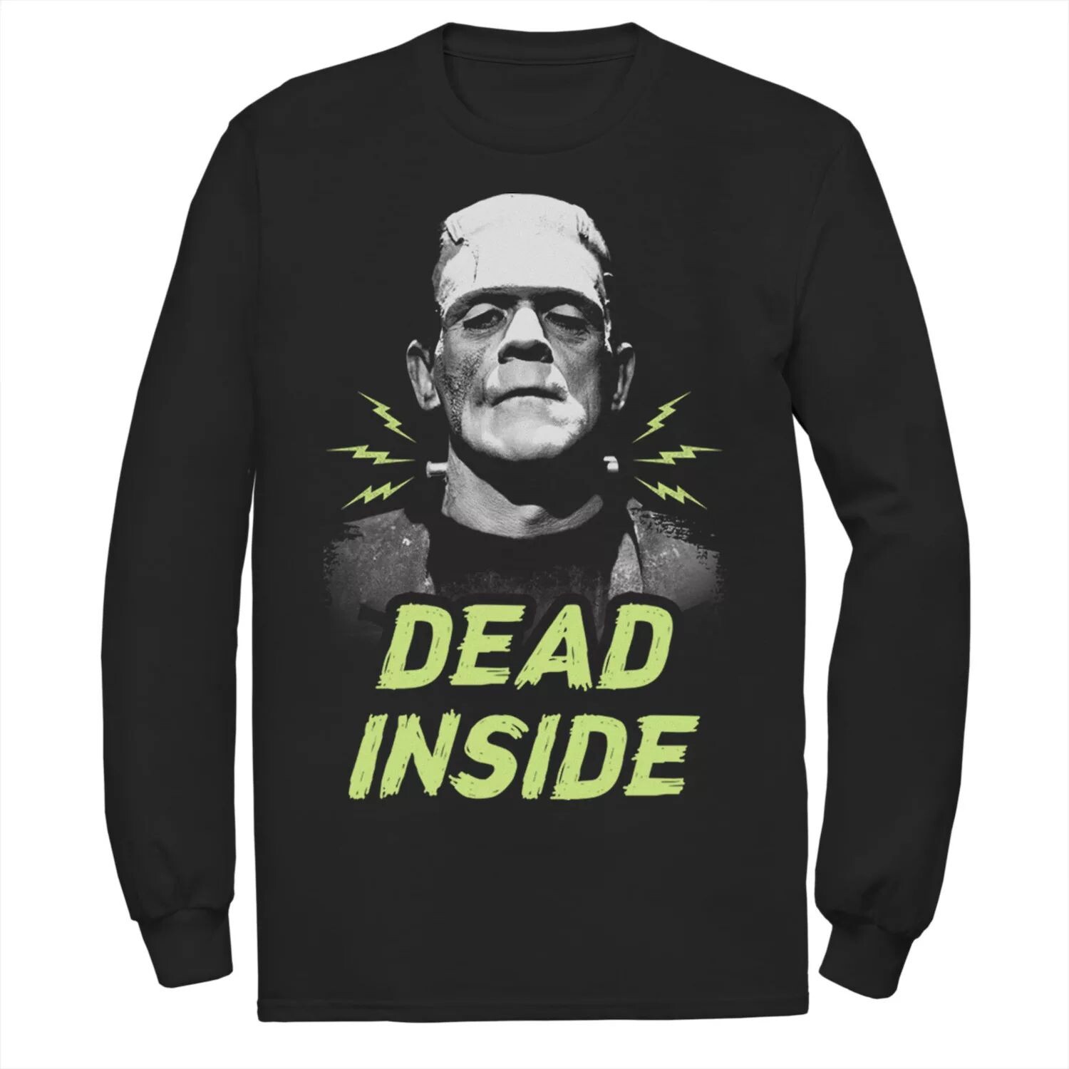 

Мужская универсальная футболка с длинными рукавами Monsters Frankenstein Dead Inside Licensed Character