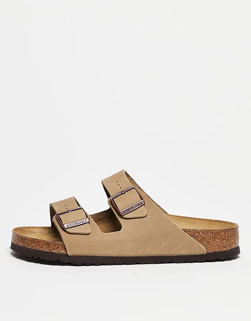 Сандалии Birkenstock Unisex Arizona из промасленной табачной кожи