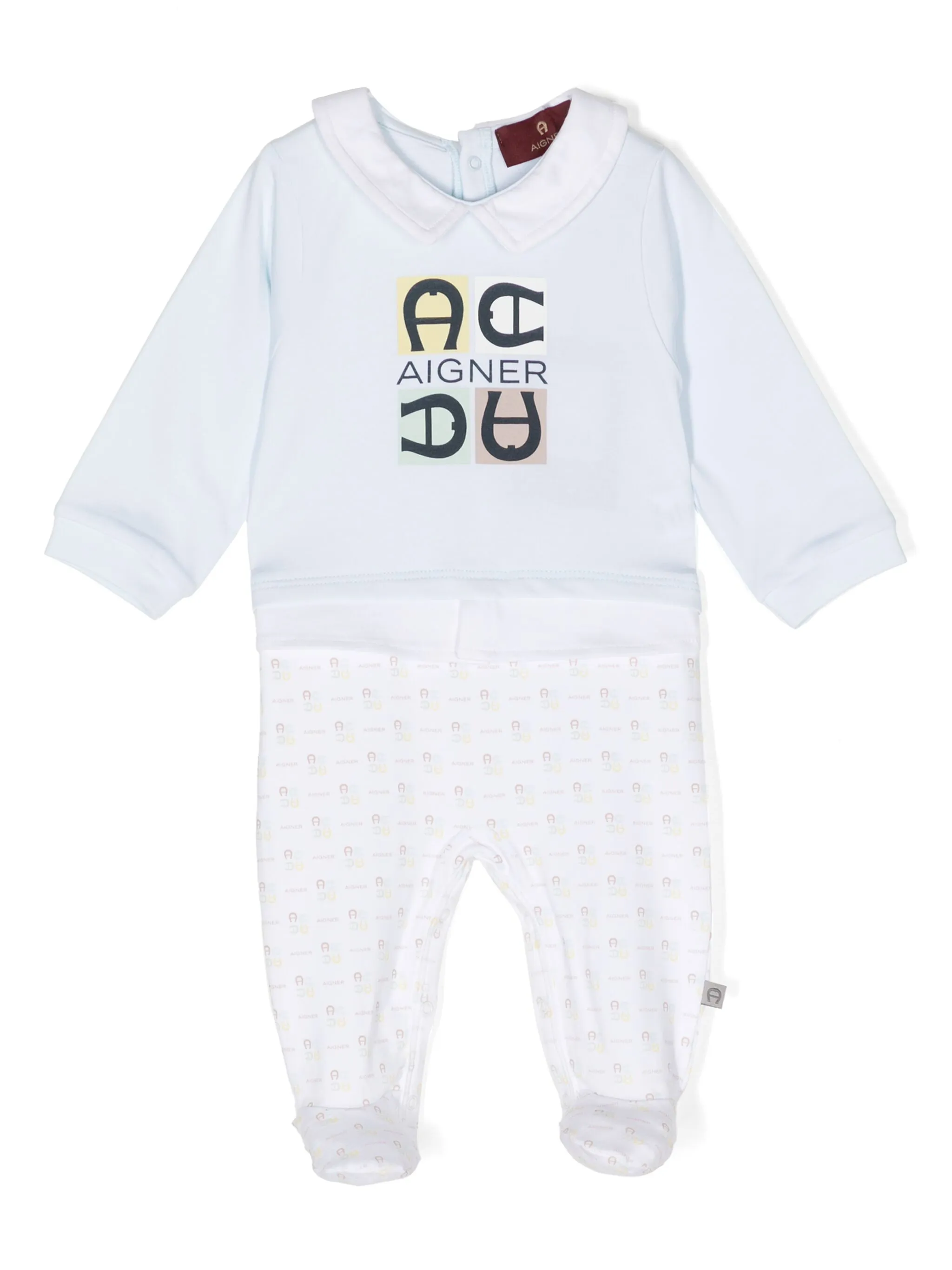 

Боди с логотипом Aigner Kids, синий