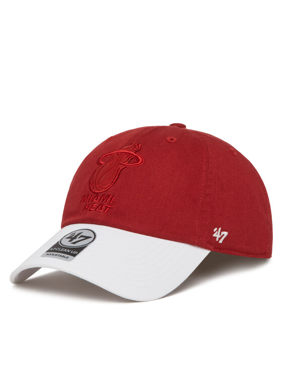 

Кепка NBA Miami Heat '47 x Tommy Hilfiger Courtside '47 Clean Up THCCU236GWL 47 Brand, красный