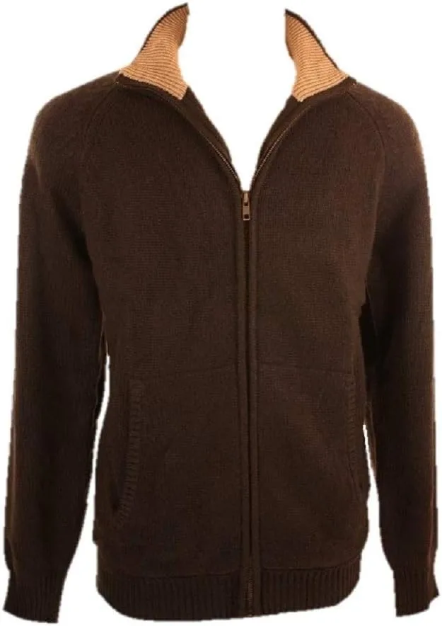 

Shephe 10 Ply мужской кардиган из кашемира с двухцветным воротником