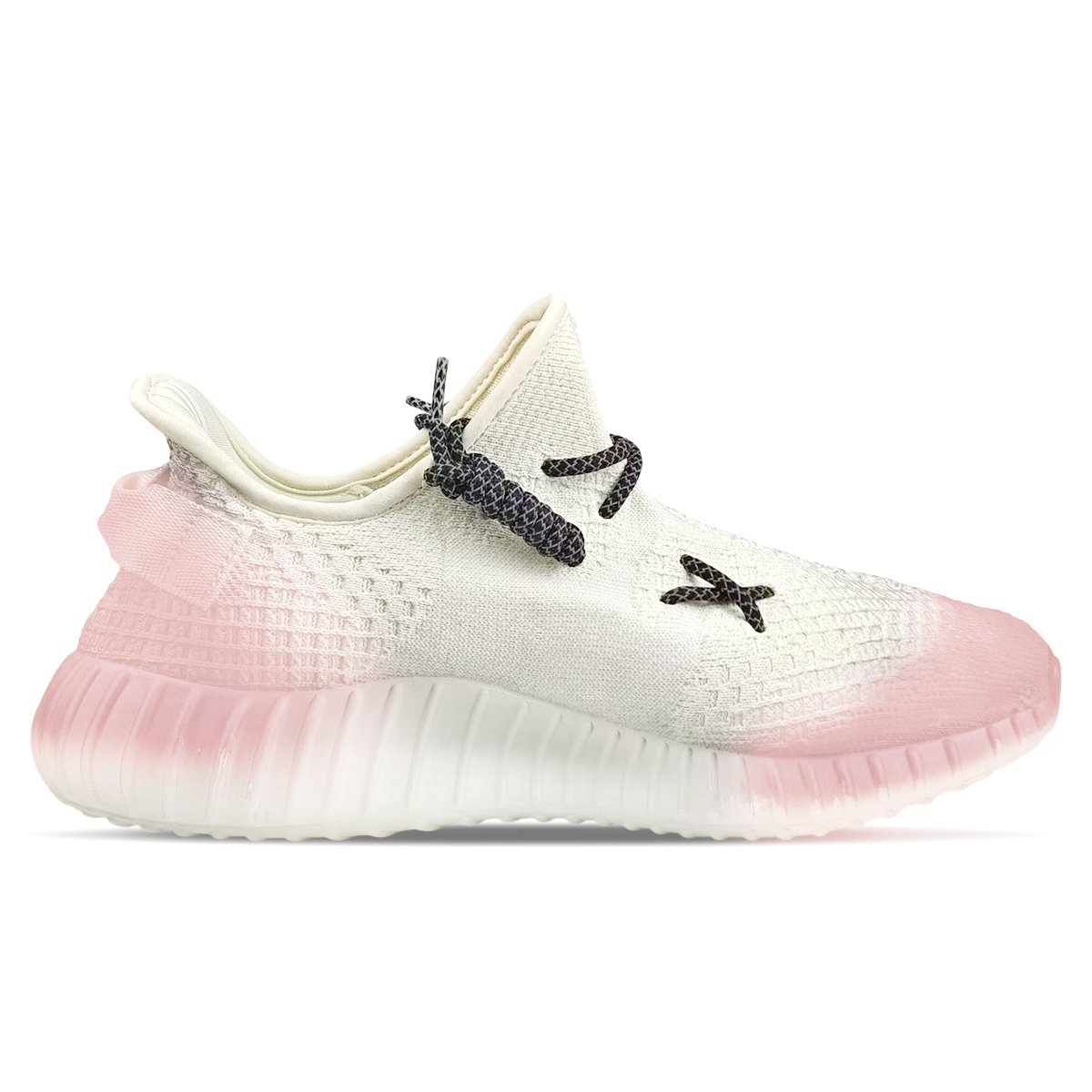 Adidas Originals Yeezy Boost 350 V2 устойчивые к истиранию низкие кеды унисекс бело-розовые, цвет White Pink — фото 3