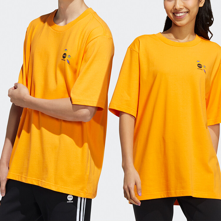 Футболка унисекс оранжевая Adidas Neo, оранжевый — фото 2