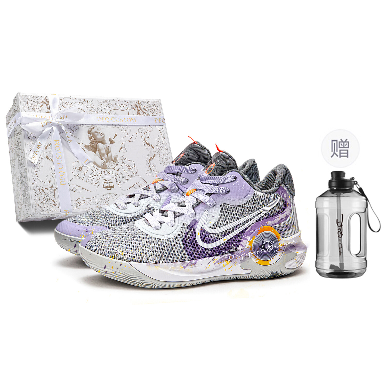 

Баскетбольные кроссовки Trey 5 Basketball Shoes Unisex Mid-Top Gray/Purple Nike
