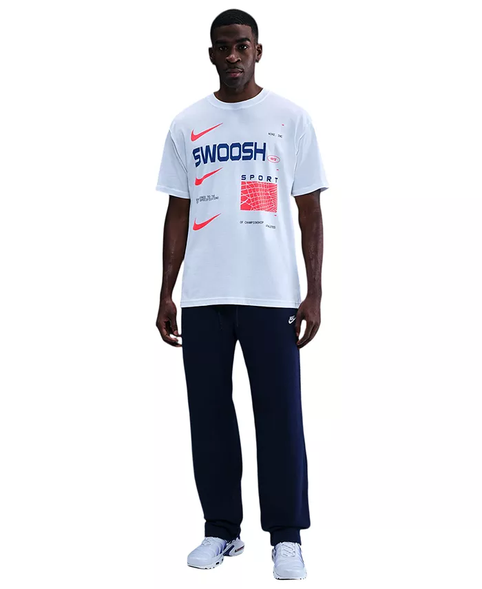 

Мужская спортивная футболка с круглым вырезом Nike, белый