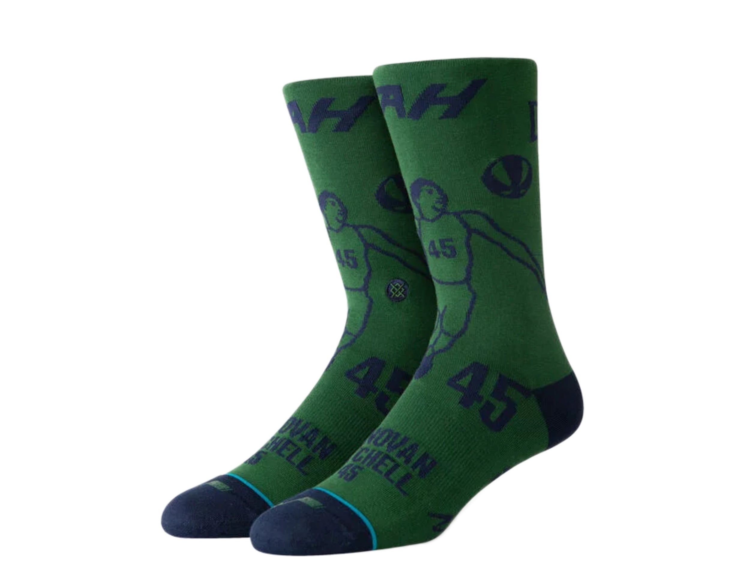 

Носки Stance Casual NBA Donovan Stencil Green/Temy Crew M545D19MIT-GRN