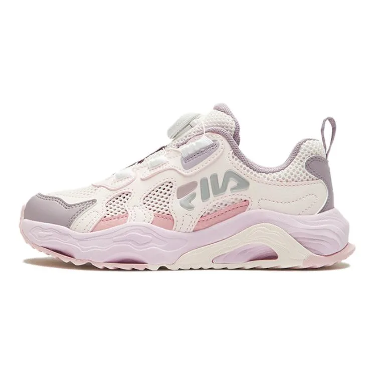 FILA KIDS Детские кроссовки Cave Shoes низкие для улицы с противоскользящей подошвой, амортизацией, износостойкие и дышащие, розово-фиолетовые — фото 3