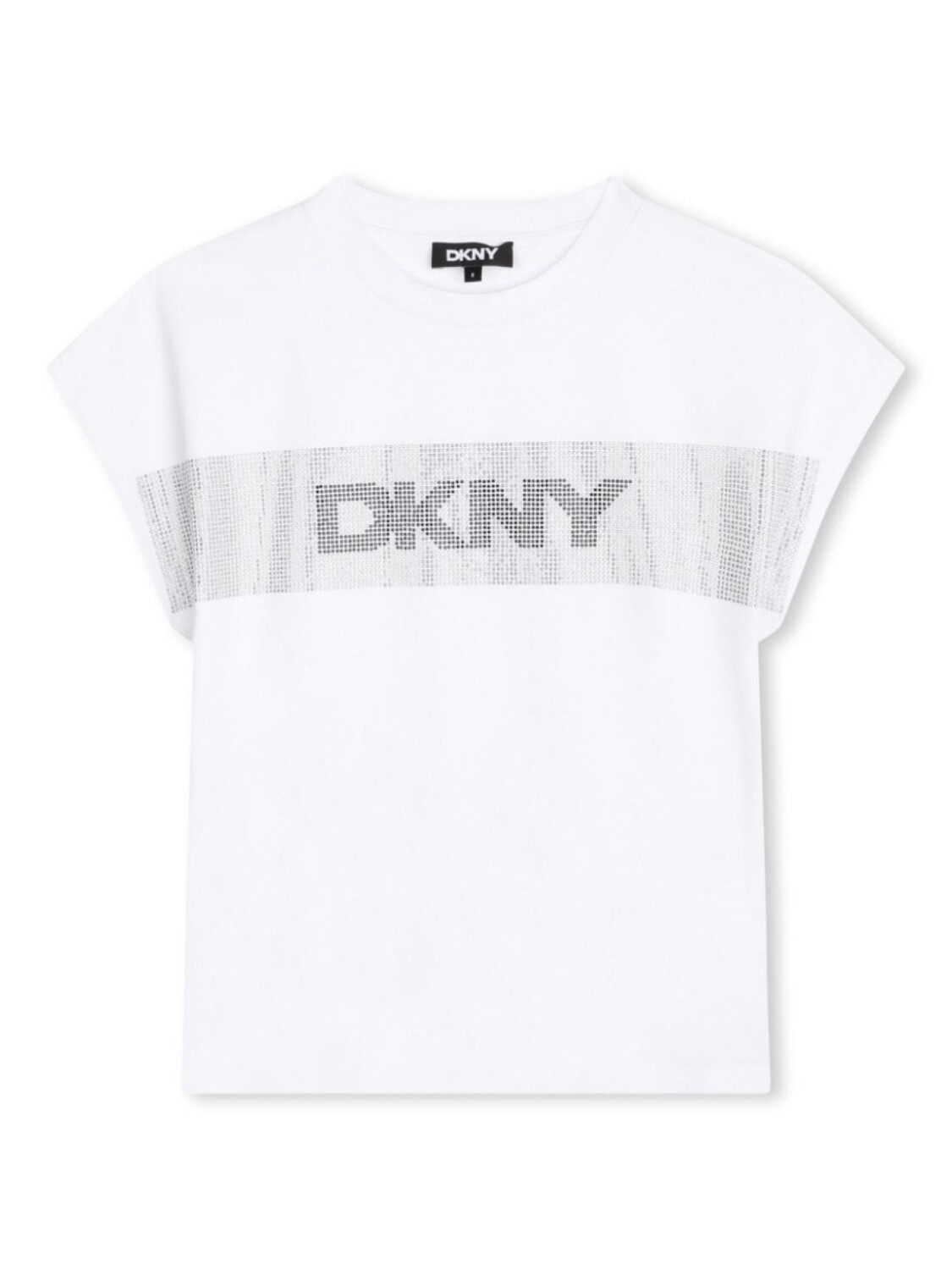 

Dkny Kids футболка с кристаллами, белый