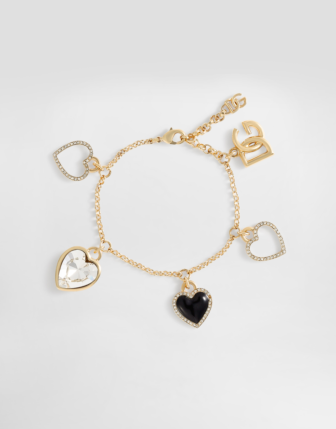 

Браслет italian tailoring с подвесками в виде сердец Dolce & Gabbana, золото