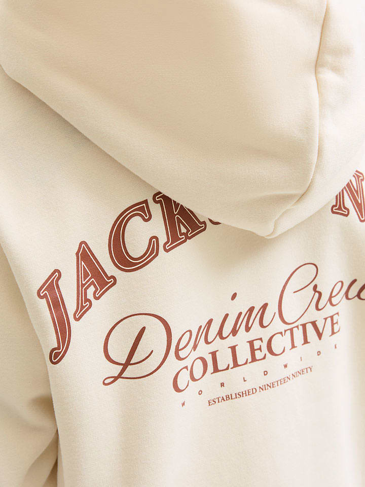 JACK & JONES Junior Худи "Brandes" бежевого цвета — фото 4