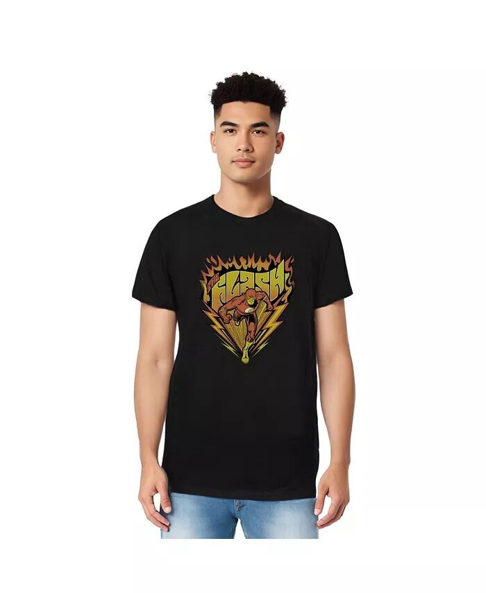 

Мужская футболка DC Comics Blazing Speed с коротким рукавом для взрослых Flash, черный