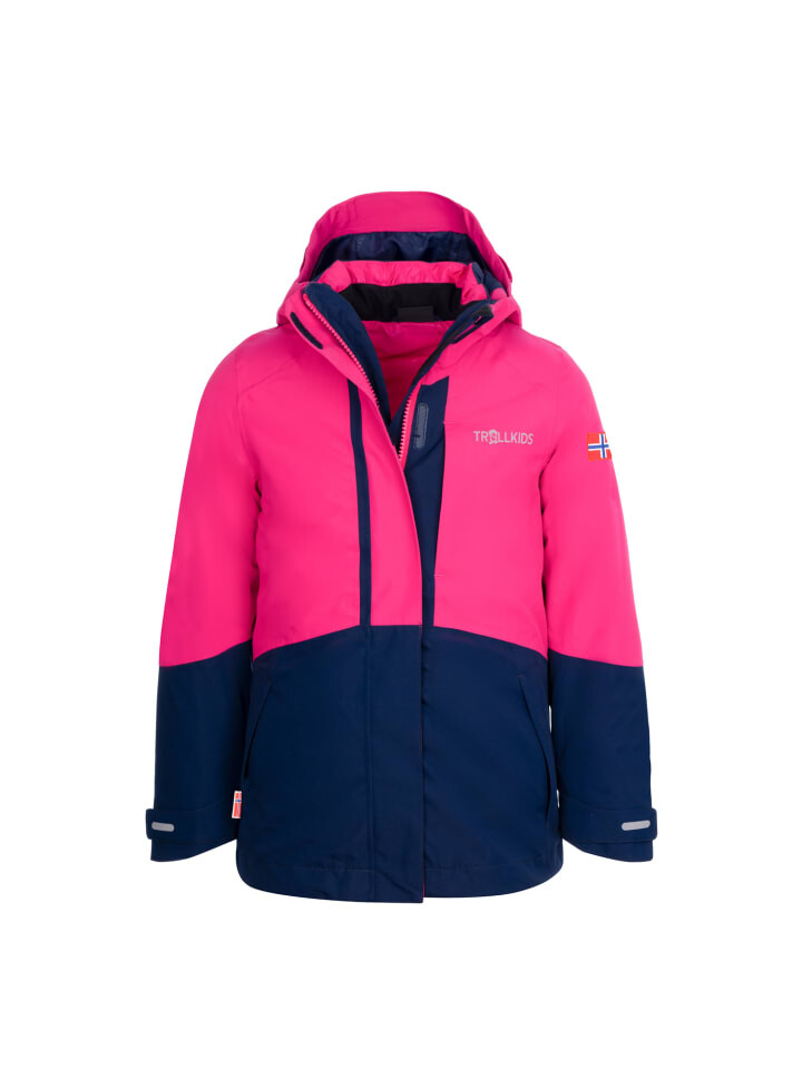 

Куртка Trollkids 3, цвет navy/pink