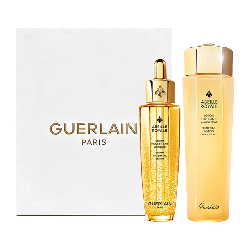 GUERLAIN Набор для ухода за кожей Original Bee Essence Lotion, восстанавливающий комплект из двух предметов, подарок на день рождения для мамы, Fourth Generation Original Honey 50ml+Bee Essence Water 150ml+Official Box