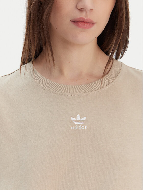 Футболка oversize Essentials Boyfriend KD1368 Adidas, бежевый — фото 4