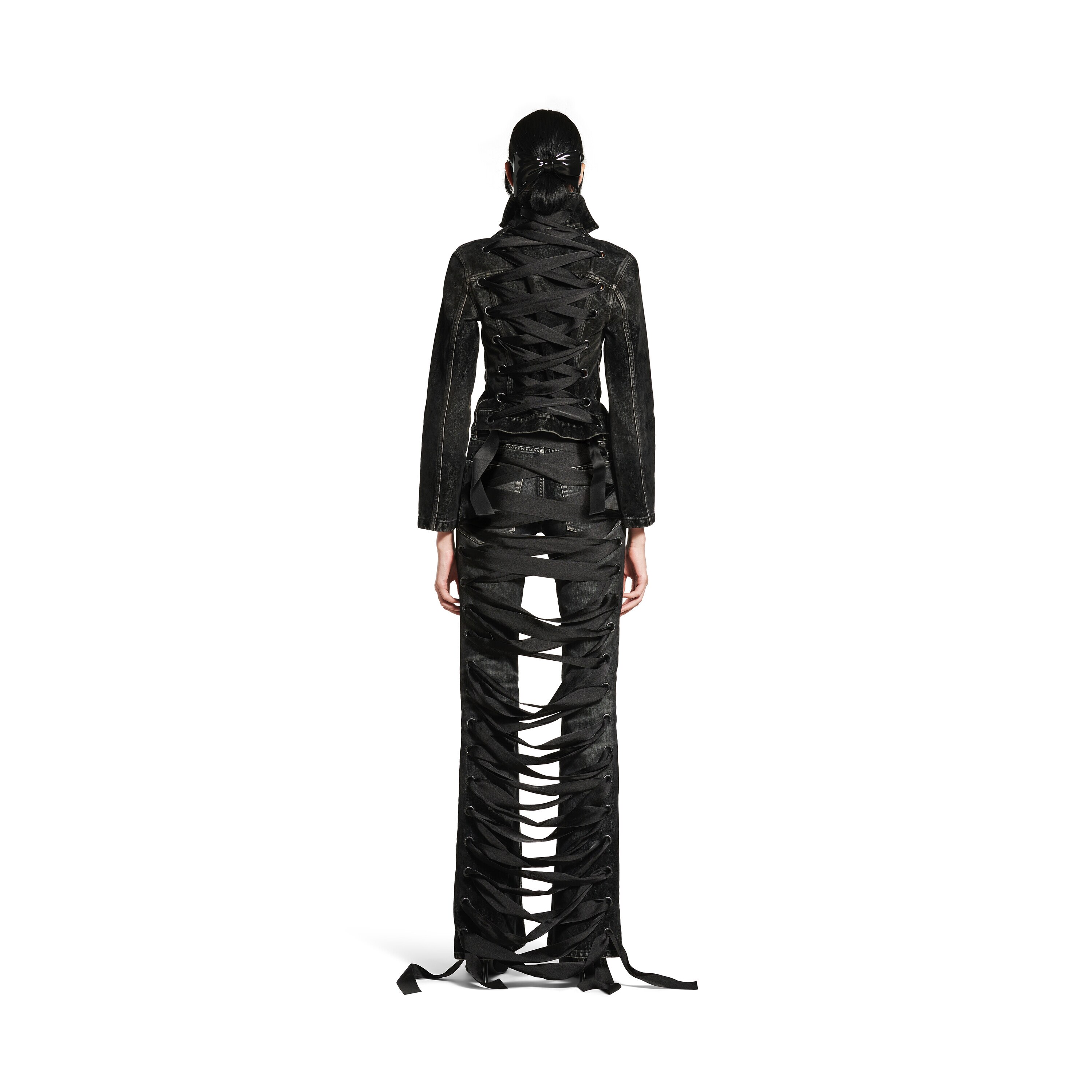 

Куртка на шнуровке BALENCIAGA, черный
