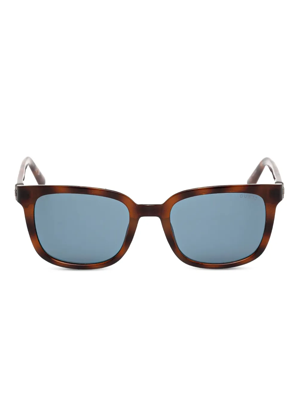 

Солнцезащитные очки в квадратной оправе черепаховой расцветки GUESS EYEWEAR, коричневый