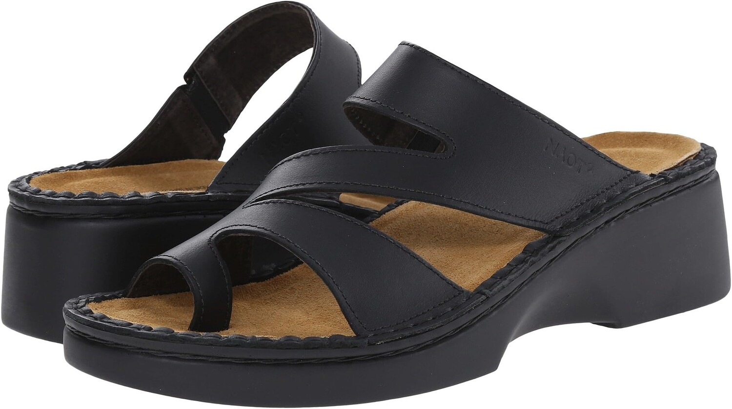 Босоножки Monterey Naot, цвет Black Matte Leather