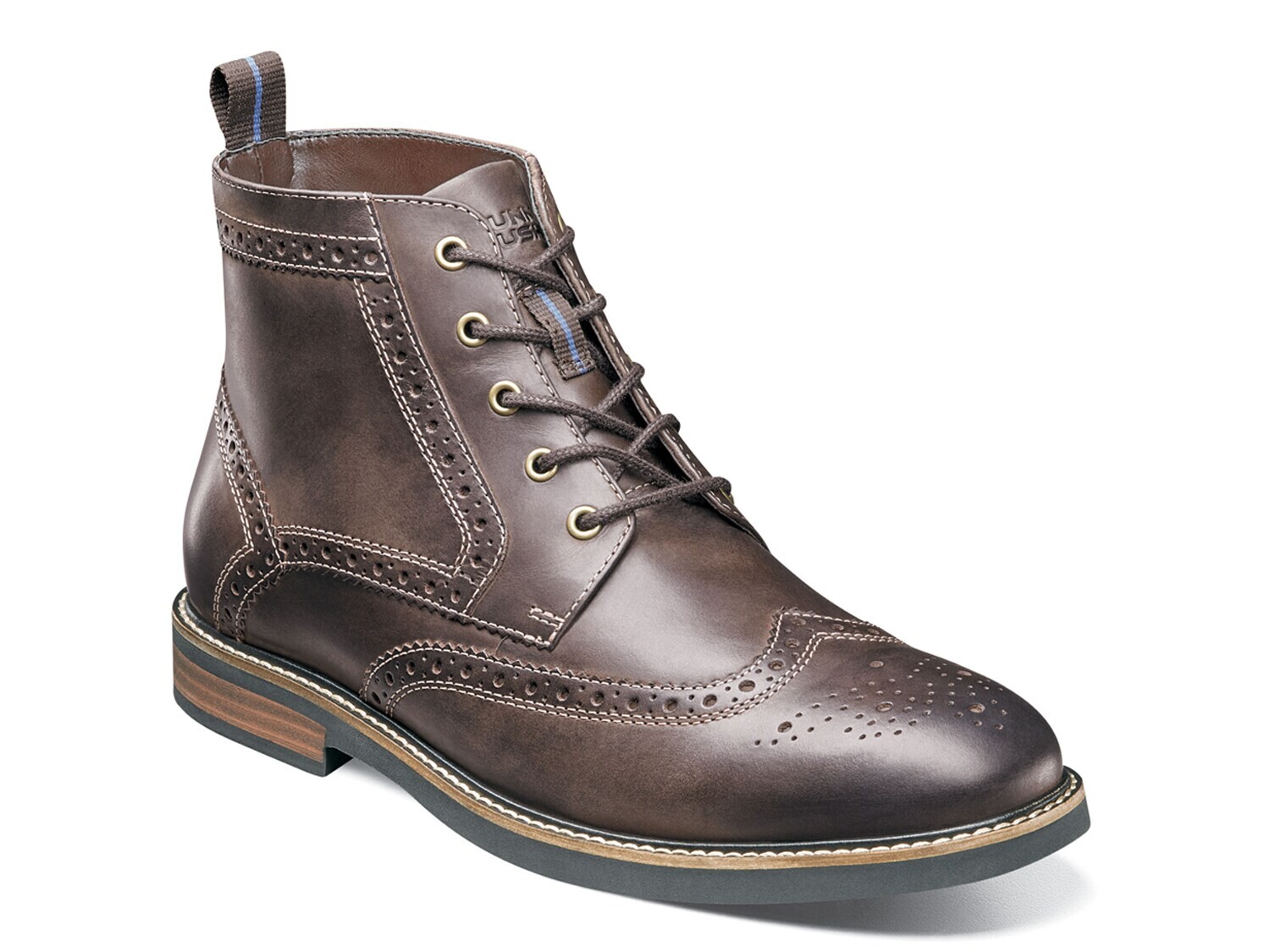 

Ботинки Nunn Bush Odell Wingtip, темно-коричневый