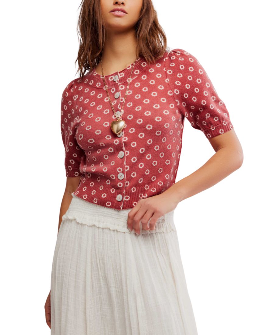 

Женский кардиган Isla с короткими рукавами Free People, Daisy Combo