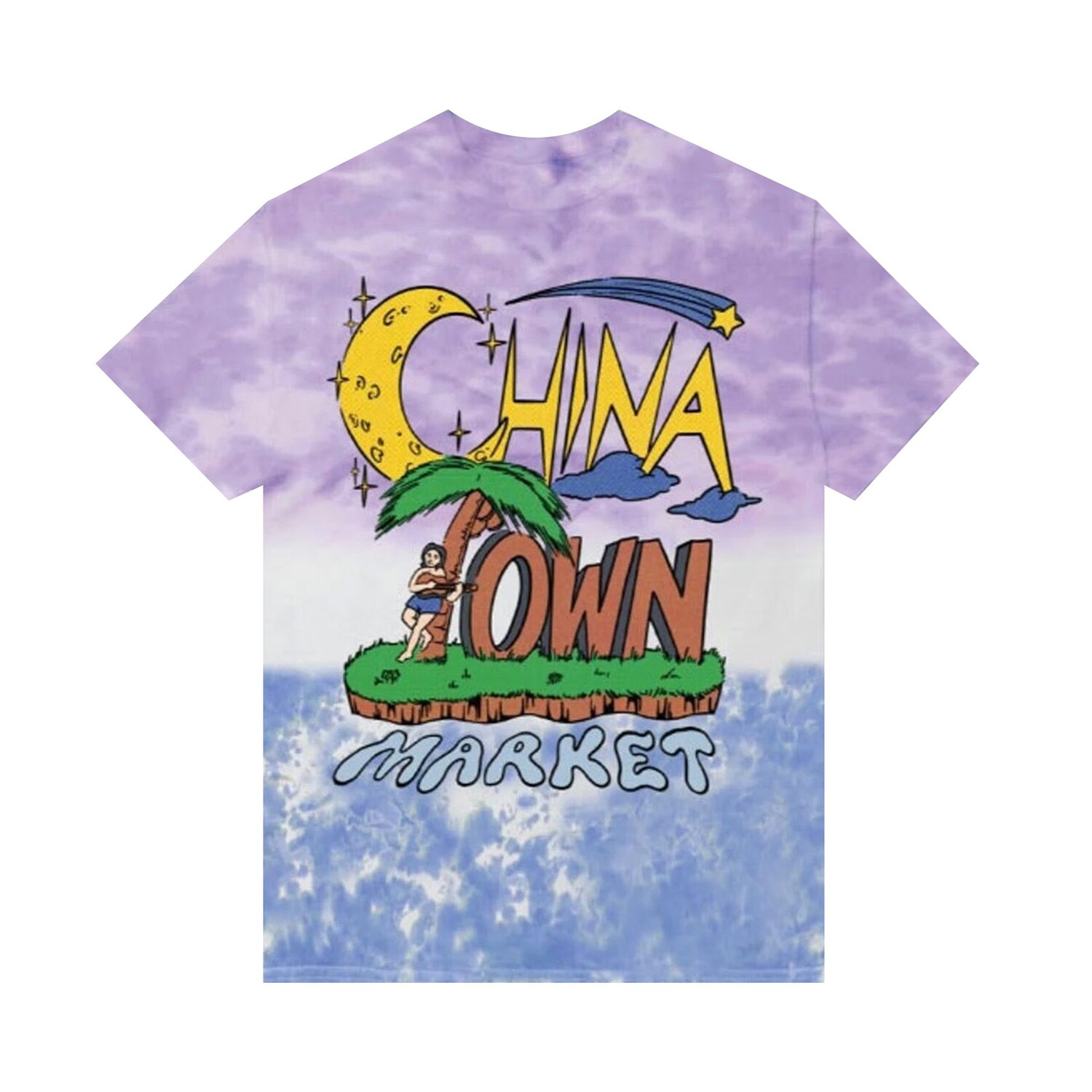 

Футболка Chinatown Market Shooting Star Vacation, Фиолетовый/синий тай-дай