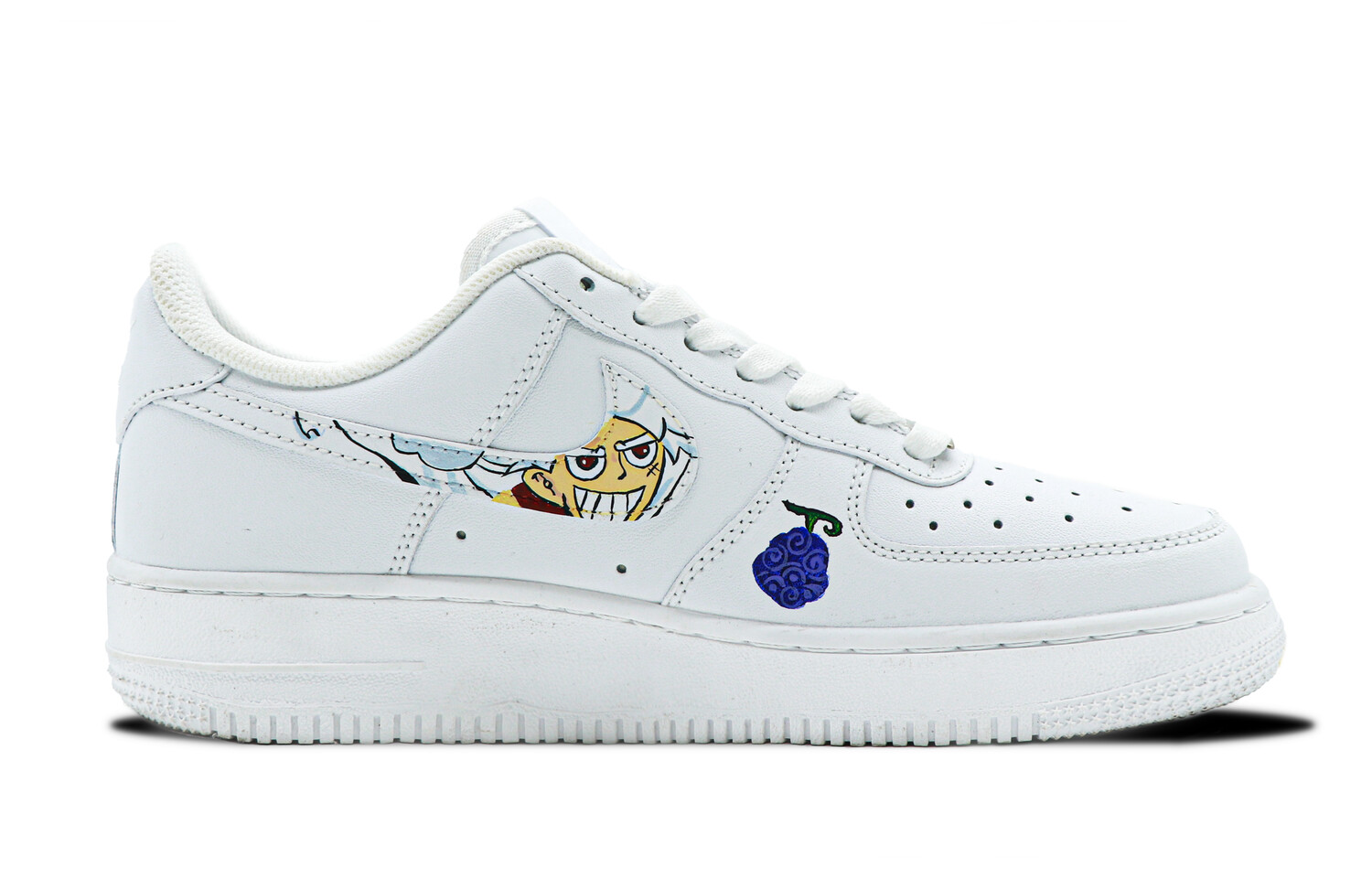 Кроссовки Nike Air Force 1 Skateboard Shoes Women's Low-Top White Blue — фото 2