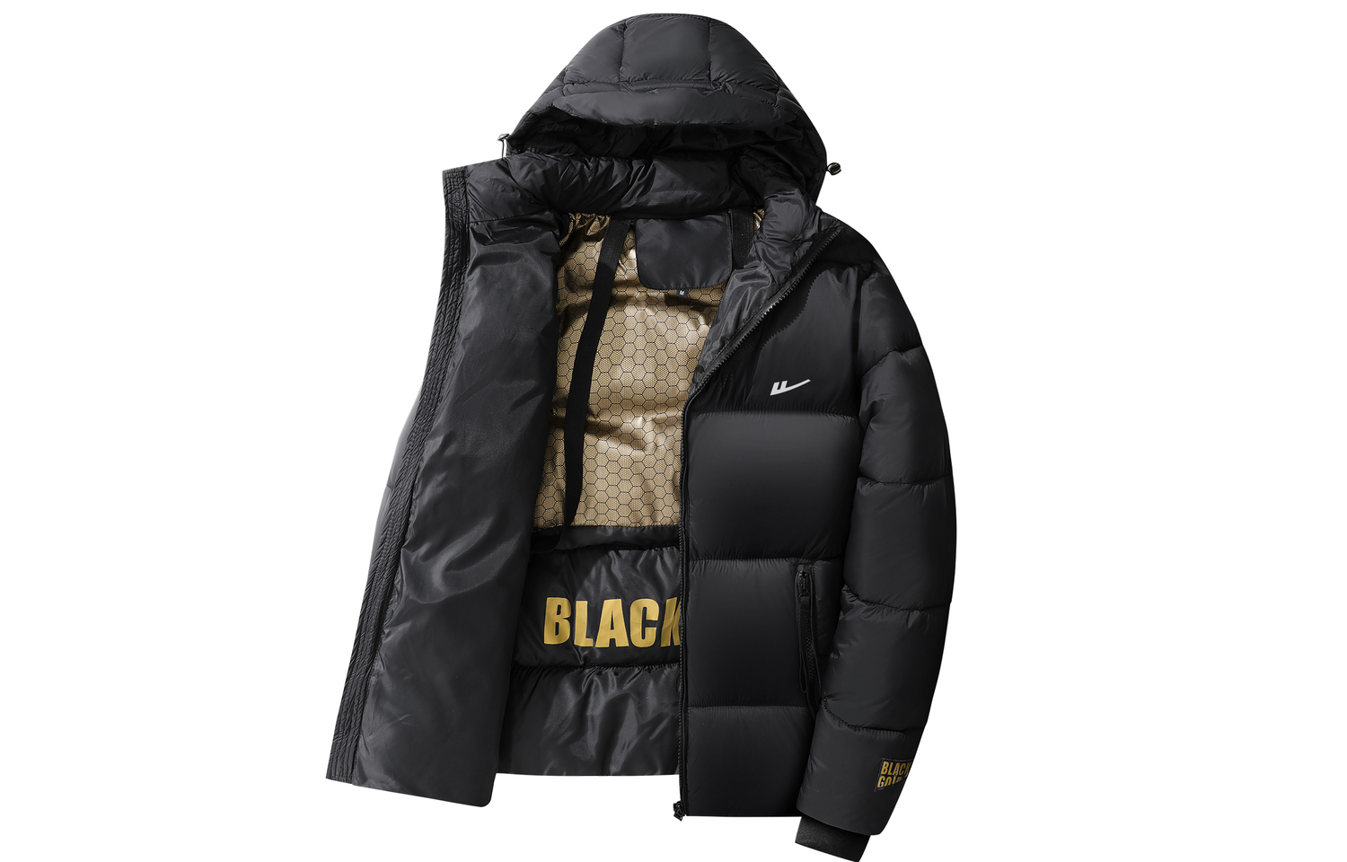 

Пуховик для мужчин и женщин WARRIOR, черный[free diy brand merch]