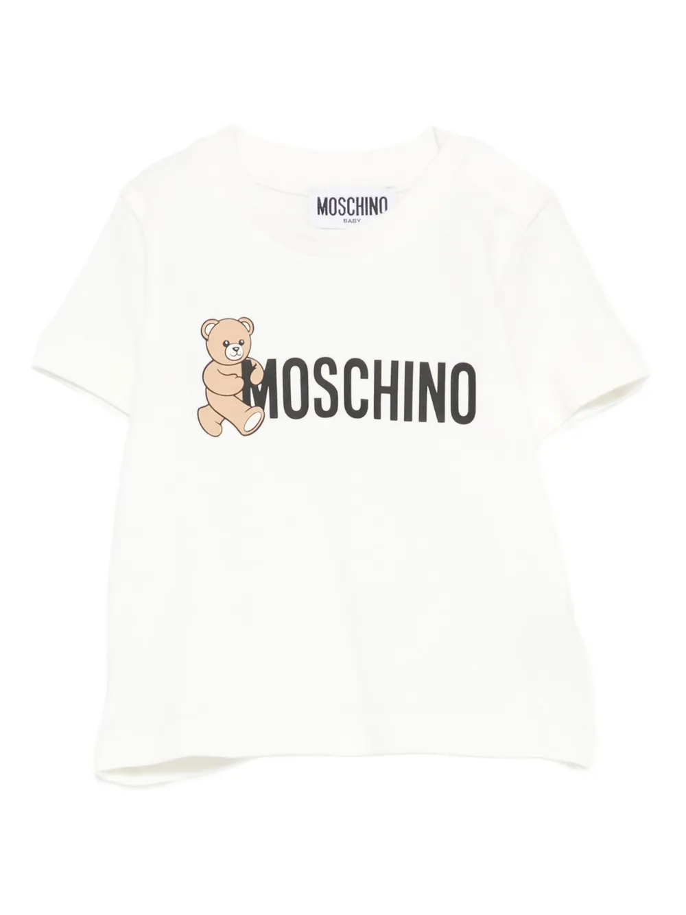 

Футболка с принтом Moschino Kids, белый