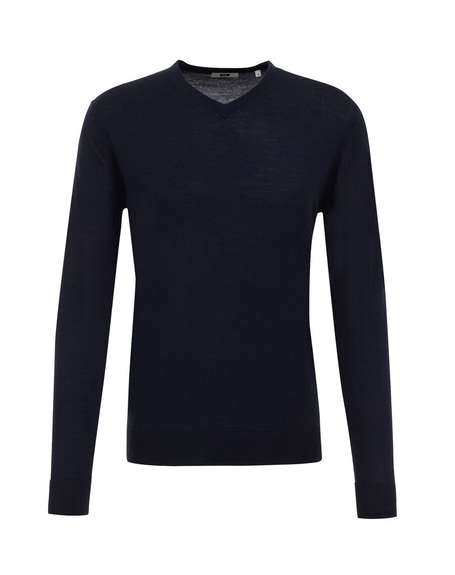 

Свитер с v-образным вырезом WE Fashion Sweater, морской синий