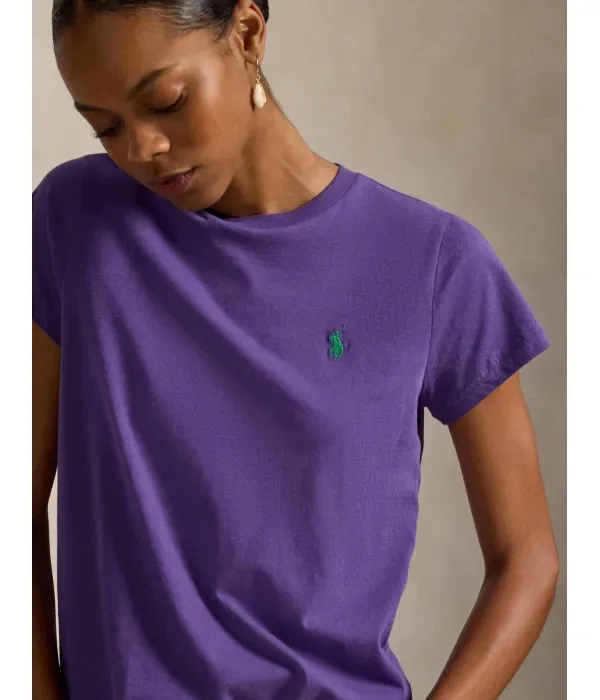 Футболка classic fit Polo Ralph Lauren, фиолетовый — фото 4