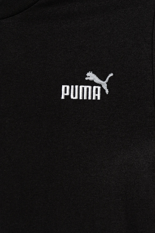 Детская хлопковая футболка ESS 2 COLOR, размер Small, модель №1 Logo Tee Puma, черный — фото 3