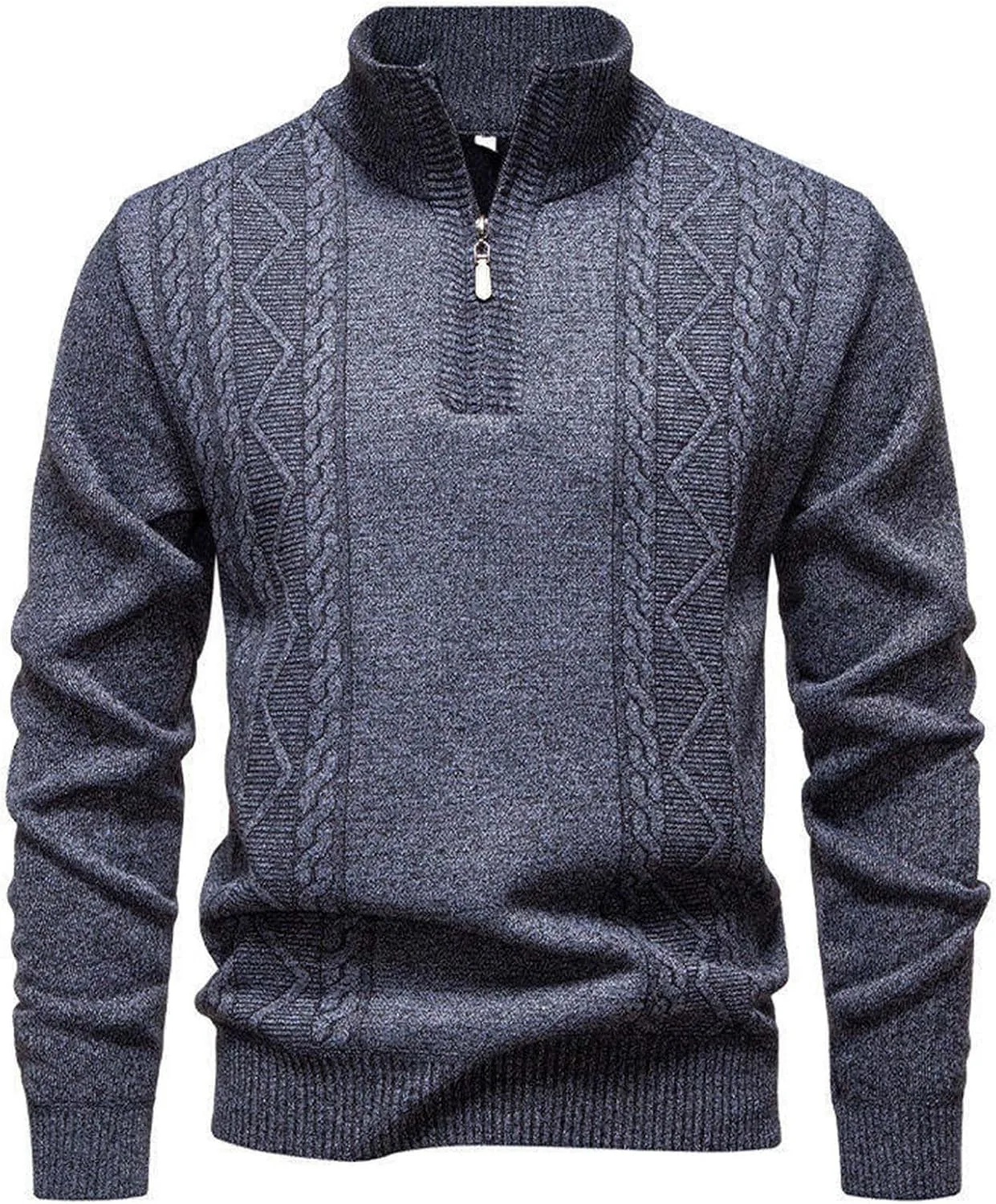 

Толстовка-полузип мужская легкая классическая с воротником-гольф