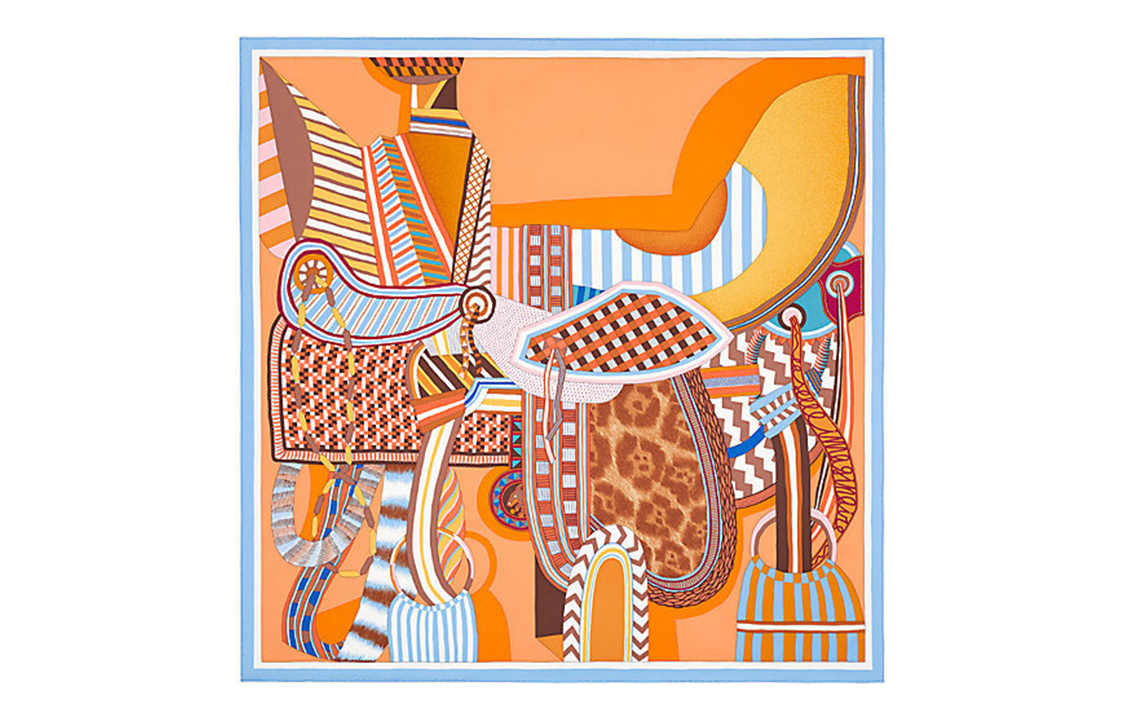 

Шелковый шарф Mulberry для женщин HERMES