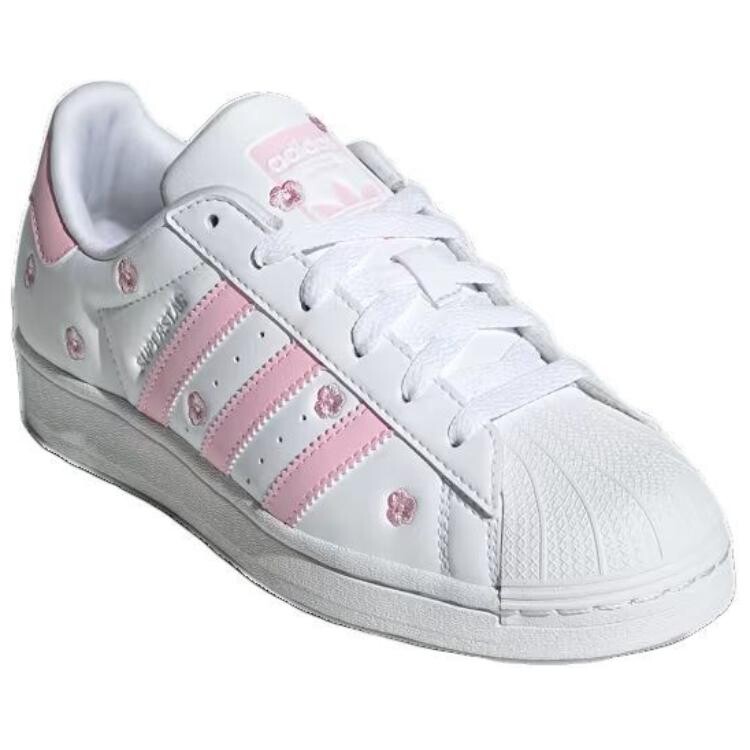 Adidas Superstar J «Розовая цветочная вышивка» Adidas Originals, розовый — фото 3